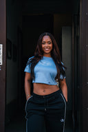 AVENUE TOP BLUE RHINESTONES